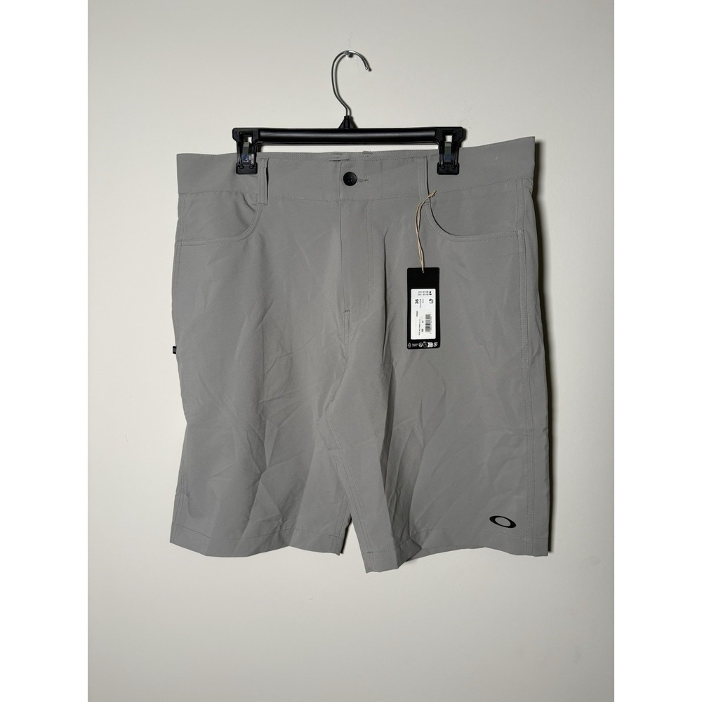 Oakley Baseline Hybrid 21 2.0 Golf Shorts Mens 36 Gray Flat Front New With Tags
